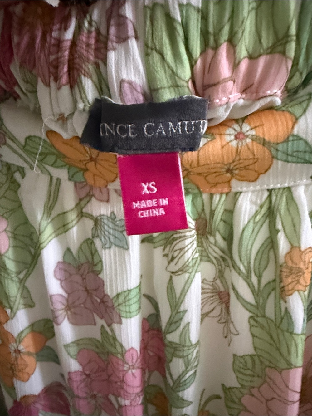 Vince Camuto Floral Tiered Maxi Skirt in Pink & Yellow - Picture 3 of 6